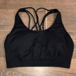 Fabletics black sports bra size S (good support)